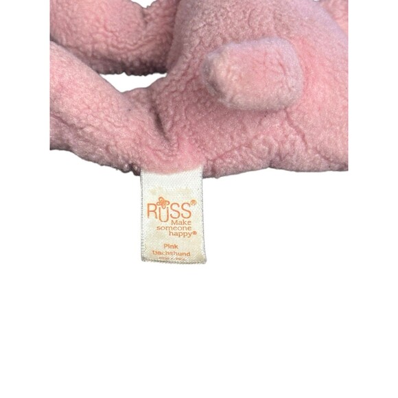 Russ Yomiko Dreamers Pink Dachshund Puppy Dog Plush Rare HTF Beanie Plush Small - Picture 8 of 9